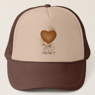 Heart Religious Encouragement, Grunge Trucker Hat
