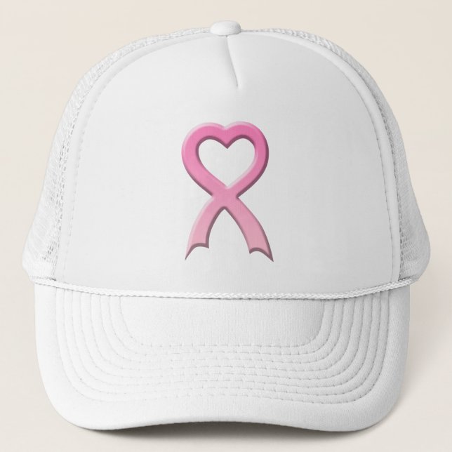 Heart Ribbon Embossed Hat (Front)