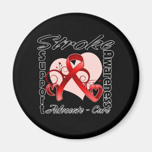 Heart Ribbon - Stroke Awareness Magnet
