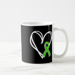 Heart Ribbon Support Mental Health Awareness Month Coffee Mug