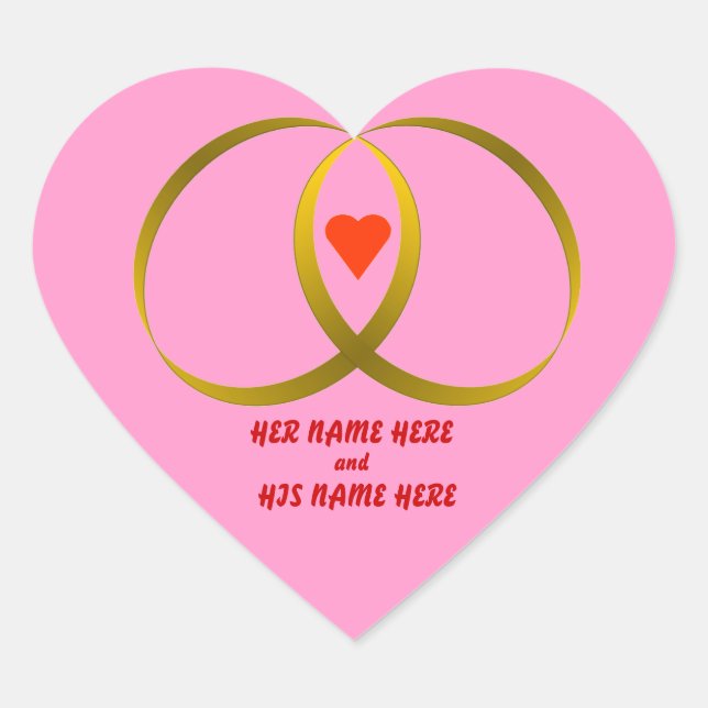 HEART & RING STICKER (Front)