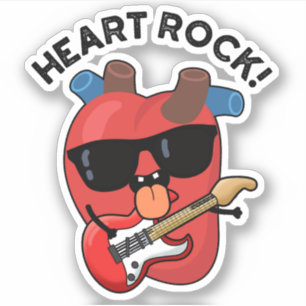 Heart Rock Funny Music Pun 