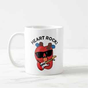 Heart Rock Funny Music Pun  Coffee Mug