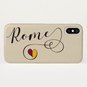 Heart Rome Mobile Phone Case, Italy iPhone X Case