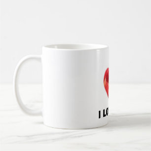 HEART ROSE COFFEE MUG