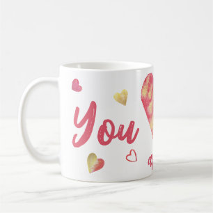 Heart Rose Gold "You are the ONE" Coffee Mug