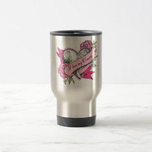 Heart & Roses Travel Mug