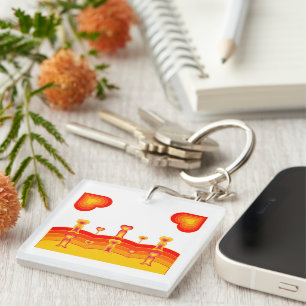 Heart-Scape Keychain