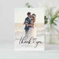 Heart script newlyweds wedding photo