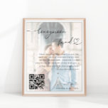 Heart Script Photo Honeymoon Fund Elegant Wedding Poster<br><div class="desc">This cool poster would make a great addition to your wedding supplies! Easily add your own details by clicking on the "personalise" option.</div>