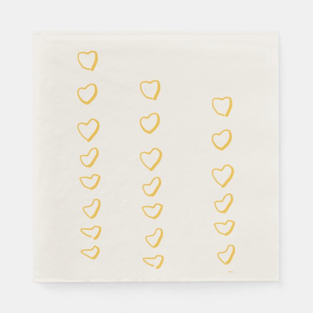 Heart Scroll Napkin (Front)