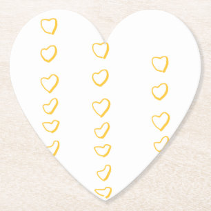 Heart Scroll Paper Coaster