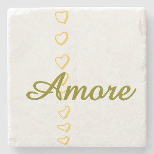 Heart Scroll Stone Coaster