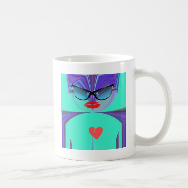 Heart Selfie Coffee Mug (Right)