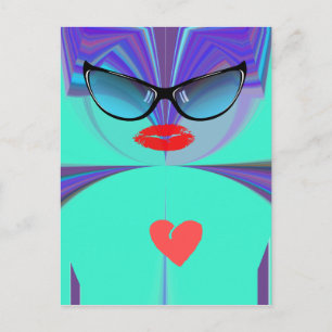 Heart Selfie Postcard