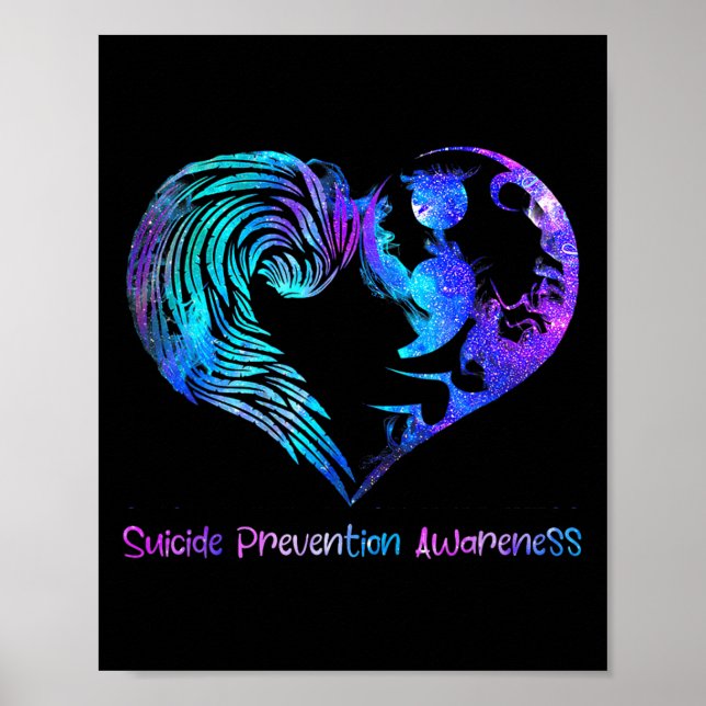 Heart Semicolon Suicide Prevention Awareness Week  Poster (Front)