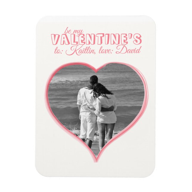 Heart shape cutout Magnet (Vertical)