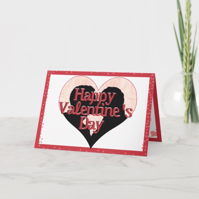 Heart Shape Frame Holiday Card (Front)