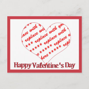 Heart Shape Frame Postcard