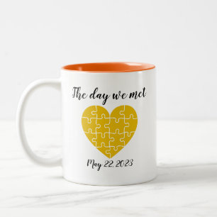 Heart Shape Jigsaw Puzzle Mug