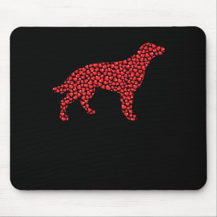 Heart Shape Love Irish Setter Dog Valentine's Day Mouse Mat