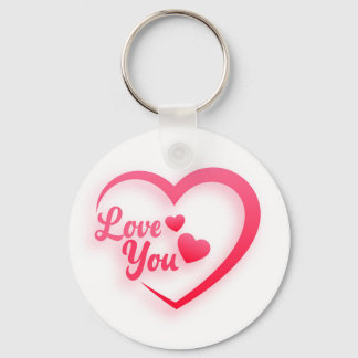 Heart shape Love You Key Ring