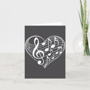 Heart Shape Musical Notes Valentine's Day Men Wome
