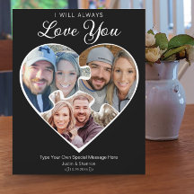 Heart Shape Photo Collage Love Anniversary Memory