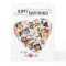 Heart Shape Photo Montage Big Wedding Anniversary