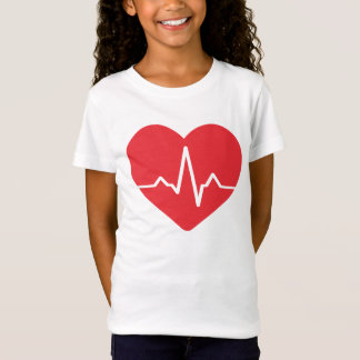 Heart Shape Red Cute Love Character Illustration  T-Shirt