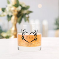 Heart Shape Skeleton Hands Personalised Wedding