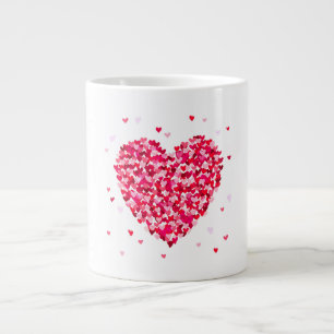 Heart Shape Valentines Day Love Gift Large Coffee Mug