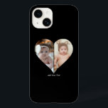 Heart Shaped 2 Photo Collage Case-Mate iPhone 14 Case<br><div class="desc">This Custom Heart Shaped Photo design beautifully arranges your favourite memories into the shape of a heart, symbolising love and connection. Perfect for special occasions like anniversaries, weddings, or Valentine's Day, this design highlights your cherished moments meaningfully and artfully. Its unique layout creates a visually captivating keepsake, ideal for gifting...</div>