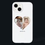 Heart Shaped 2 Photo Collage Case-Mate iPhone 14 Case<br><div class="desc">This Custom Heart Shaped Photo design beautifully arranges your favourite memories into the shape of a heart, symbolising love and connection. Perfect for special occasions like anniversaries, weddings, or Valentine's Day, this design highlights your cherished moments meaningfully and artfully. Its unique layout creates a visually captivating keepsake, ideal for gifting...</div>