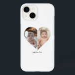 Heart Shaped 2 Photo Collage Case-Mate iPhone 14 Case<br><div class="desc">This Custom Heart Shaped Photo design beautifully arranges your favourite memories into the shape of a heart, symbolising love and connection. Perfect for special occasions like anniversaries, weddings, or Valentine's Day, this design highlights your cherished moments meaningfully and artfully. Its unique layout creates a visually captivating keepsake, ideal for gifting...</div>