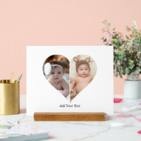 Heart Shaped 2 Photo Collage Poster