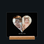 Heart Shaped 2 Photo Collage Poster<br><div class="desc">This Custom Heart Shaped Photo design beautifully arranges your favourite memories into the shape of a heart, symbolising love and connection. Perfect for special occasions like anniversaries, weddings, or Valentine's Day, this design highlights your cherished moments meaningfully and artfully. Its unique layout creates a visually captivating keepsake, ideal for gifting...</div>