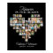 Heart Shaped 48 Photo Collage Funeral Welcome 