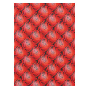 Heart Shaped Artistic Red Rose Tablecloth