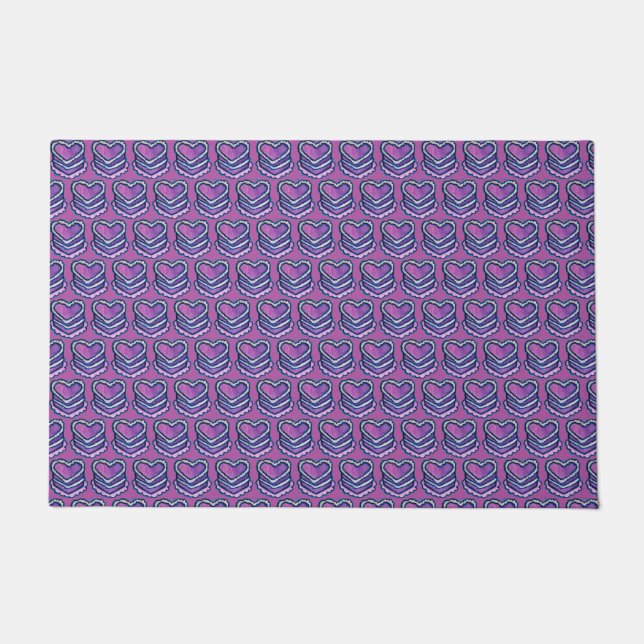 Heart Shaped Birthday Cake                         Doormat (Front)
