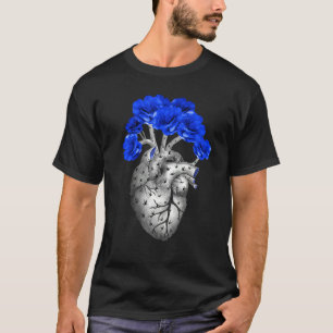Heart shaped cactus heart shaped succulent blue n T-Shirt