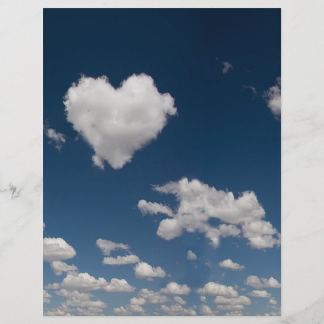 Heart shaped cloud flyer (Front)
