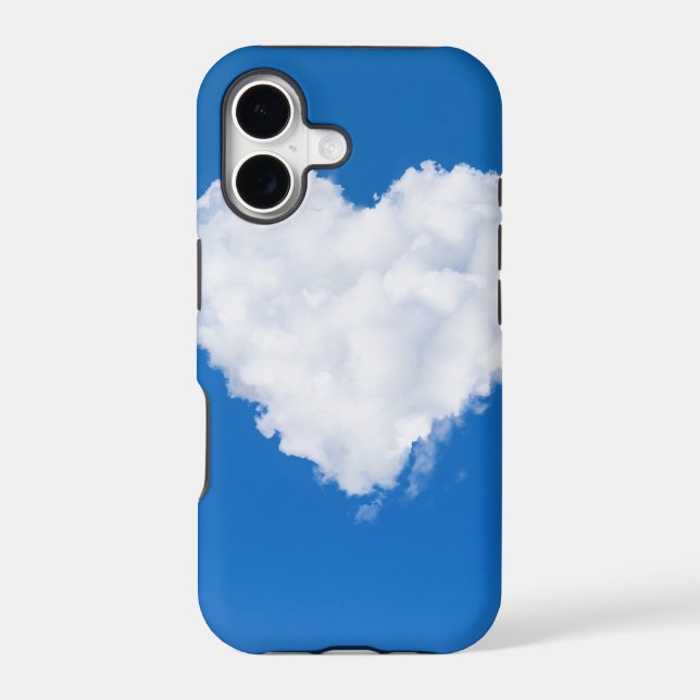 Heart shaped cloud in blue sky (Back)