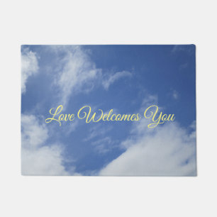 Heart-shaped Clouds Mat