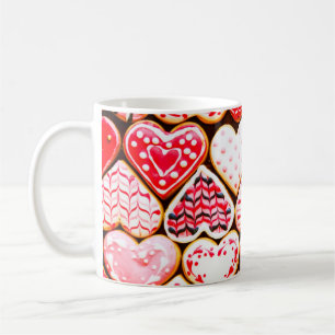 Heart shaped cookies icing for Valentine's day del Coffee Mug