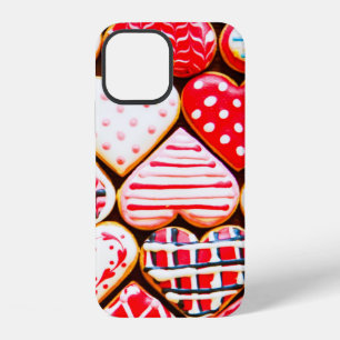 Heart shaped cookies icing for Valentine's day del iPhone 12 Case