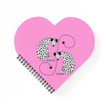 Heart shaped Dalmatian dogs 