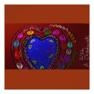 Heart-Shaped Fish Pond Photo Print