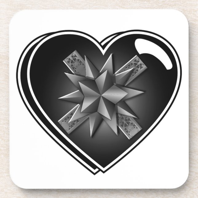 HEART SHAPED GIFT BOX COASTER (Front)