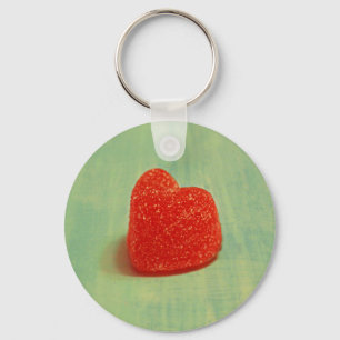 Heart Shaped Gumdrop Key Ring